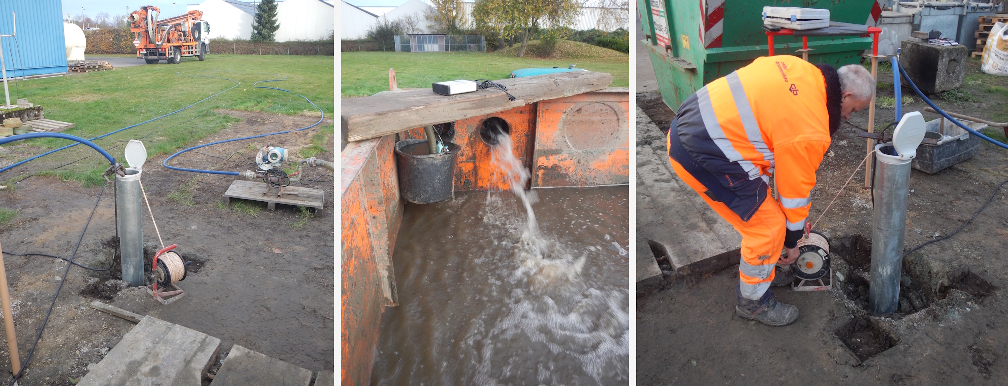 Durchführung des Pumpversuchs