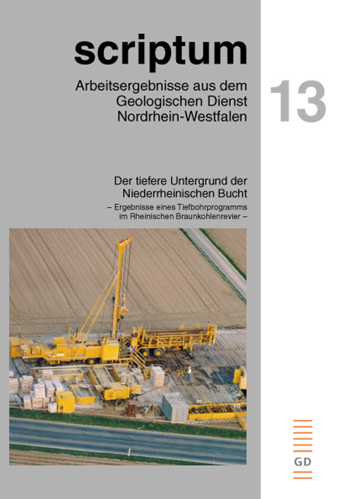 Cover zu Heft 13: Der tiefere Untergrund der Niederrheinischen Bucht.