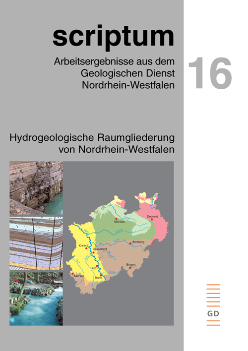 Cover zu Heft 16: Hydrogeologische Raumgliederung von Nordrhein-Westfalen.