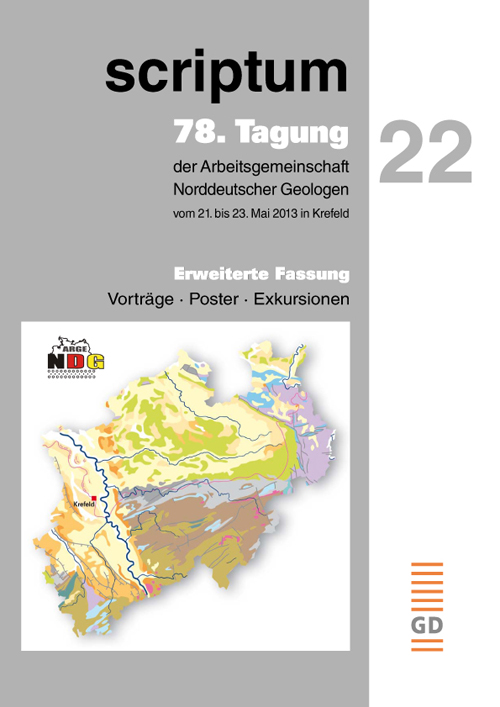 Cover zu Heft 22: 78. Tagung der Arbeitsgemeinschaft Norddeutscher Geologen vom 21. bis 23. Mai 2013 in Krefeld − Tagungsband.