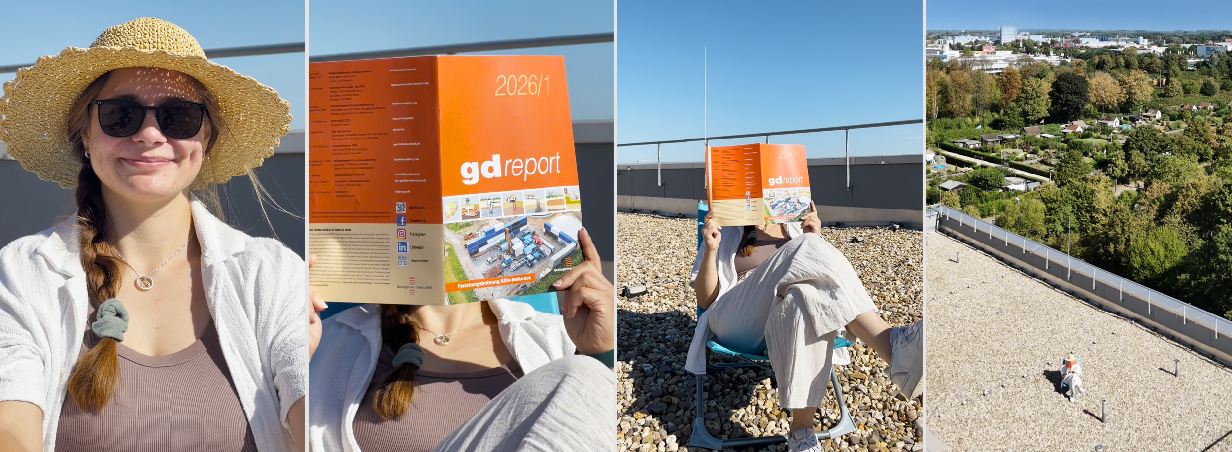 Lektorin Sophie mit dem aktuellen gdreport 2026/1
