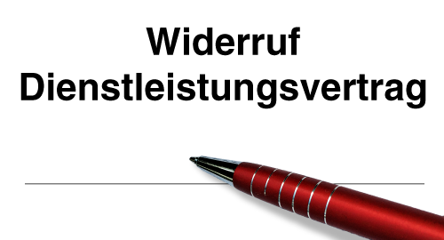 Widerruf Dienstleistungsvertrag