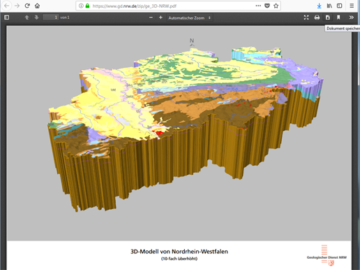 Screenshot 3D-PDF-Download bei Fifefox