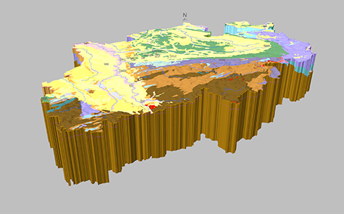 3D-Modell von NRW