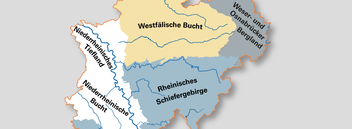 Grafik: Naturräume Nordrhein-Westfalen
