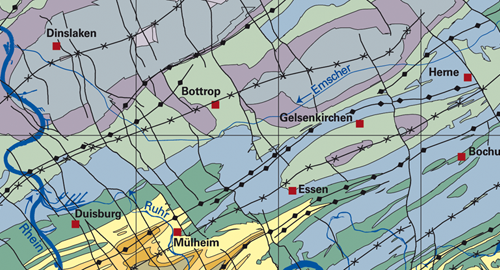 Ausschnitt Geologische Karte 1 : 50.000