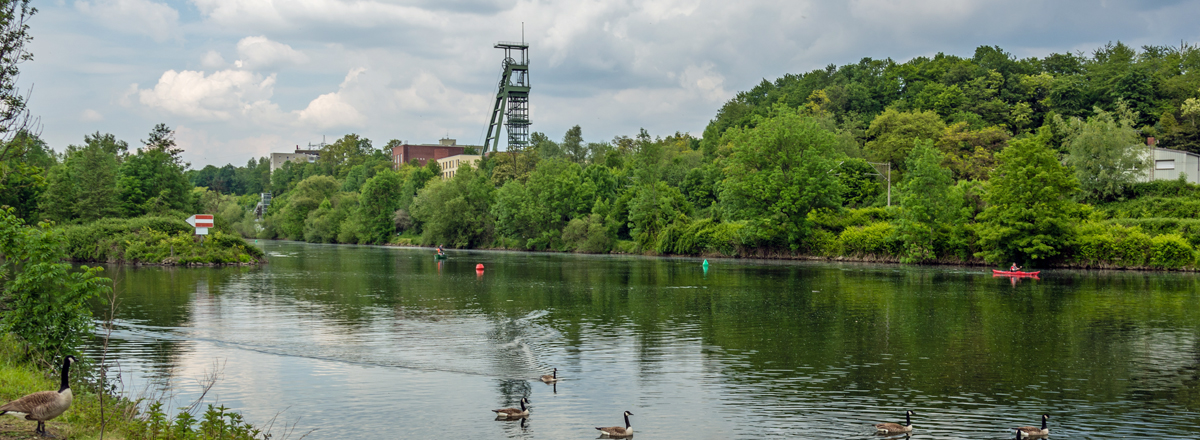 Förderstandort von Grubenwasser der ehemaligen Zeche Heinrich in Essen