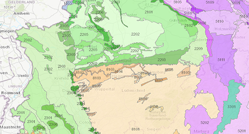 Hydrogeologische Großräume NRW