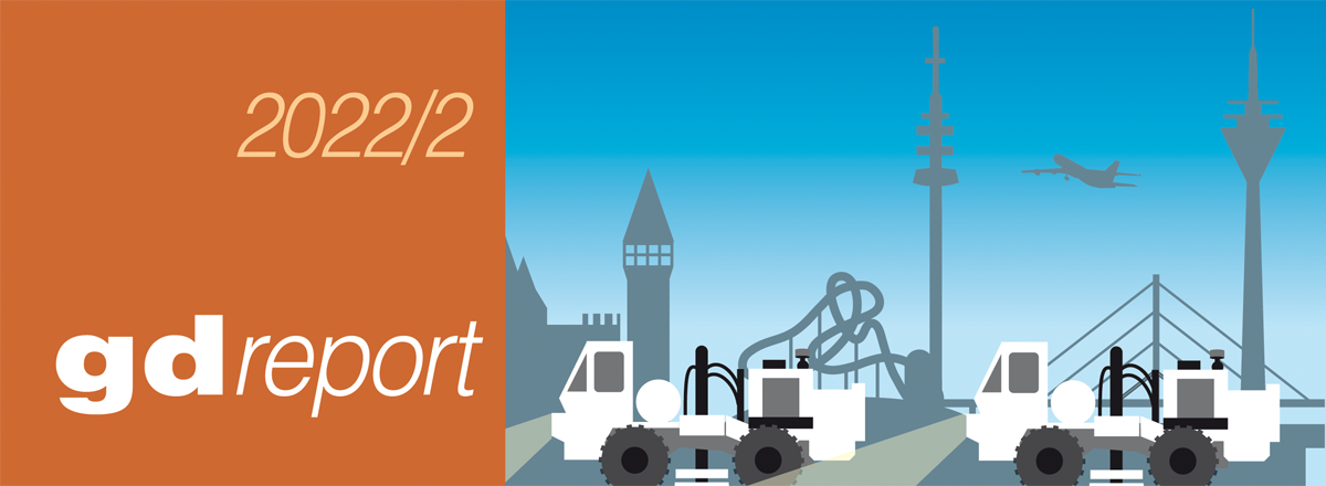 Coverbild gdreport 2022/2 mit Vibro-Trucks
