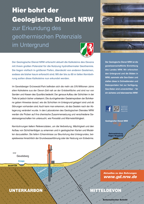 Poster zur Kernbohrung Gevelsberg