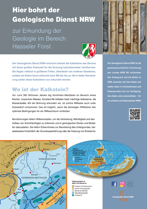 Poster zur Kernbohrung Düsseldorf-Hassels