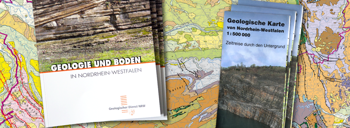 Cover zu Geologie und Boden in NRW sowie zur Zeitreise