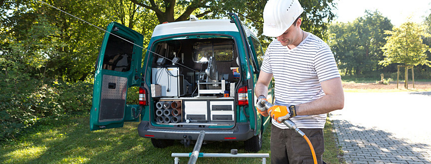 Bohrlochmessungen; Foto: Bundesagentur für Arbeit, A. Jusseit