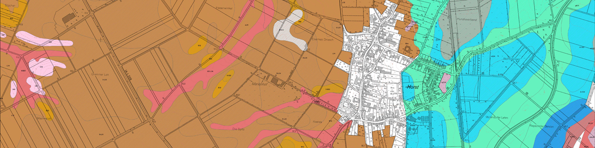 Ausschnitt aus der Landwirtschaftlichen Standortkartierung von Nordrhein-Westfalen 1 : 5 000