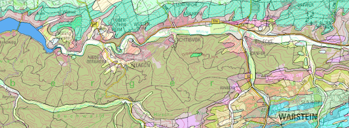 Ausschnitt aus der Geologischen Karte 1 : 100.000