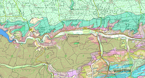 Ausschnitt Geologische Karte 1 : 100.000