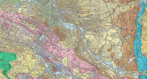 Ausschnitt Geologische Karte 1 : 25.000