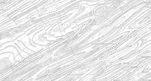 Ausschnitt Geologische Karte des Rheinisch-Westfälischen Steinkohlengebietes 1 : 10.000