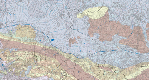 Ausschnitt Hydrogeologische Karte 1 : 100.000