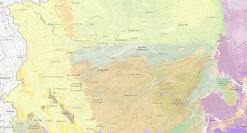 Ausschnitt Hydrogeologische Übersichtskarte Deutschland – Hintergrundwerte