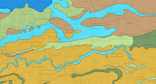 Ausschnitt Hydrogeologische Übersichtskarte 1:500.000