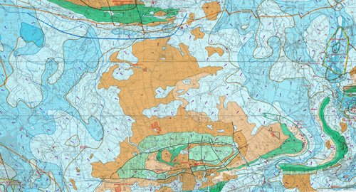 Ausschnitt Hydrogeologische Karte 1 : 50.000