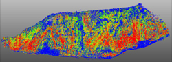 Scan der geologischen Lithologie