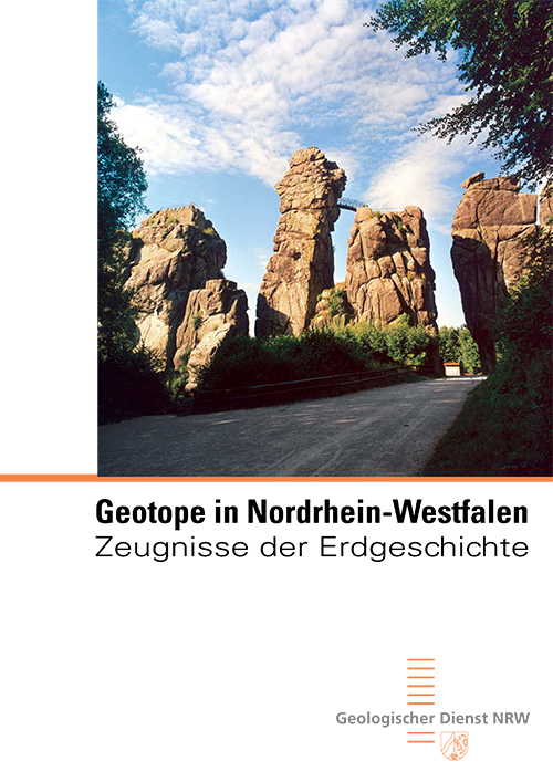 Cover der Publikation Geotope in Nordrhein-Westfalen – Zeugnisse der Erdgeschichte