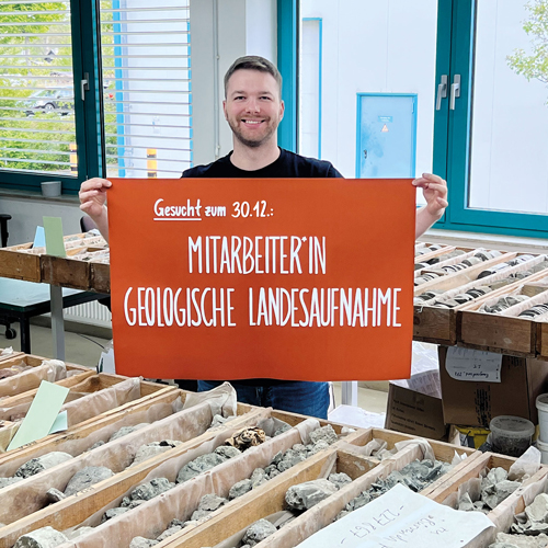 Stellenausschreibung: Geowissenschaftler*in mit Diplom oder Master für die geologische Landesaufnahme